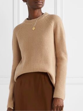 Vince Cashmere Camel Crew Neck Oversized Sweater